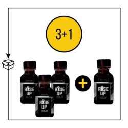 PACK 4 POPPERS RISE UP BLACK LABEL 25ML